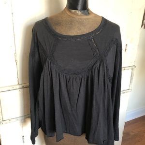Anama NWOT Soft Cotton and Lace Top - FINAL SALE